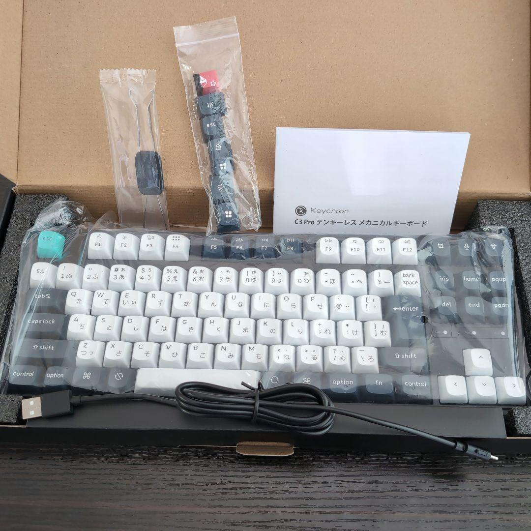 【未使用】キークロン Keychron C3 Pro JISキーボード 80%