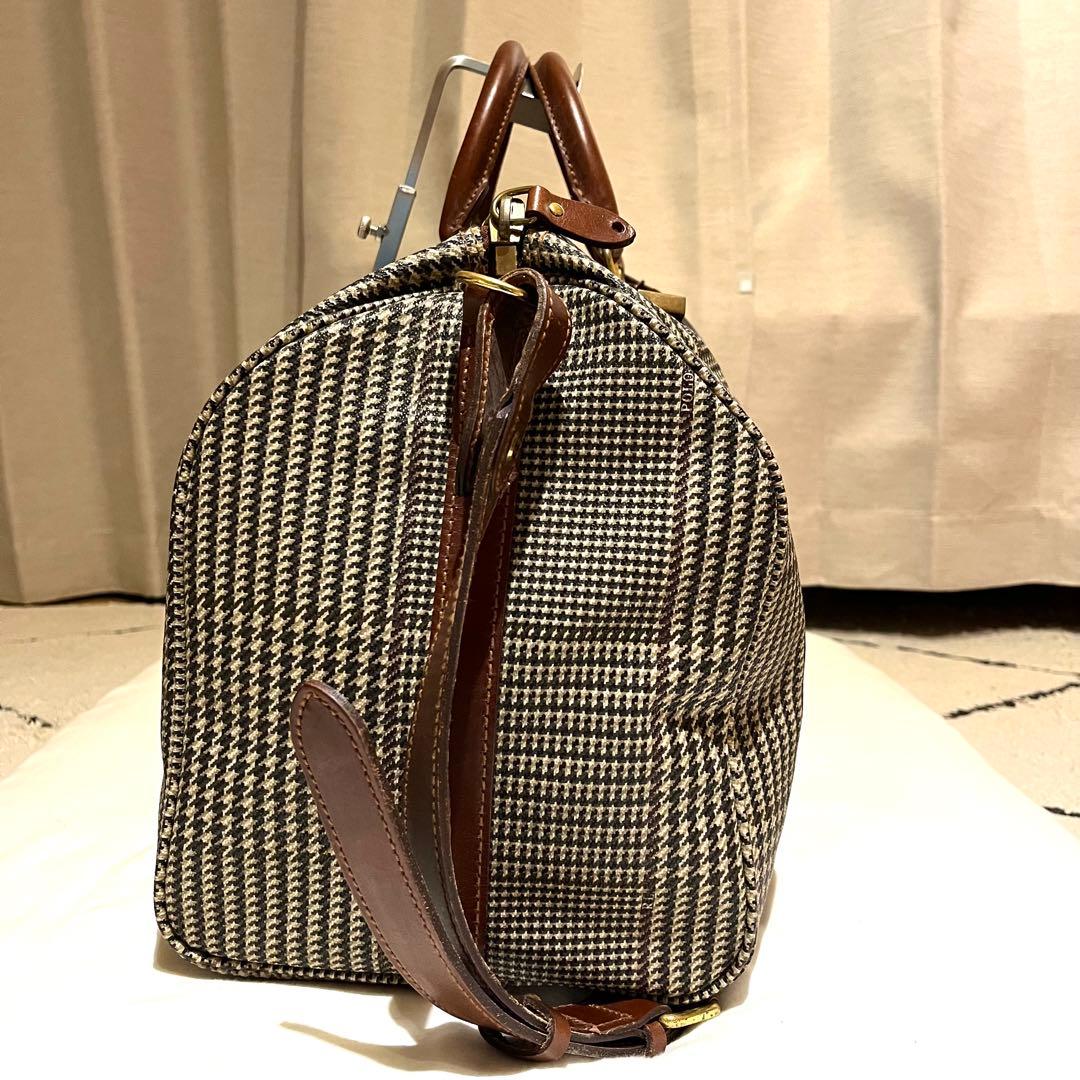 【美品】ポロラルフローレン　千鳥格子　ボストンバッグ　2way　大容量　希少