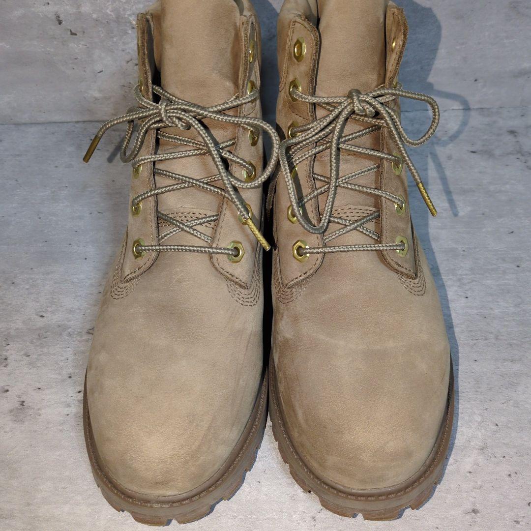 美品✨【Timberland】6インチプレミアムブーツ☆ダークベージュ☆23.5