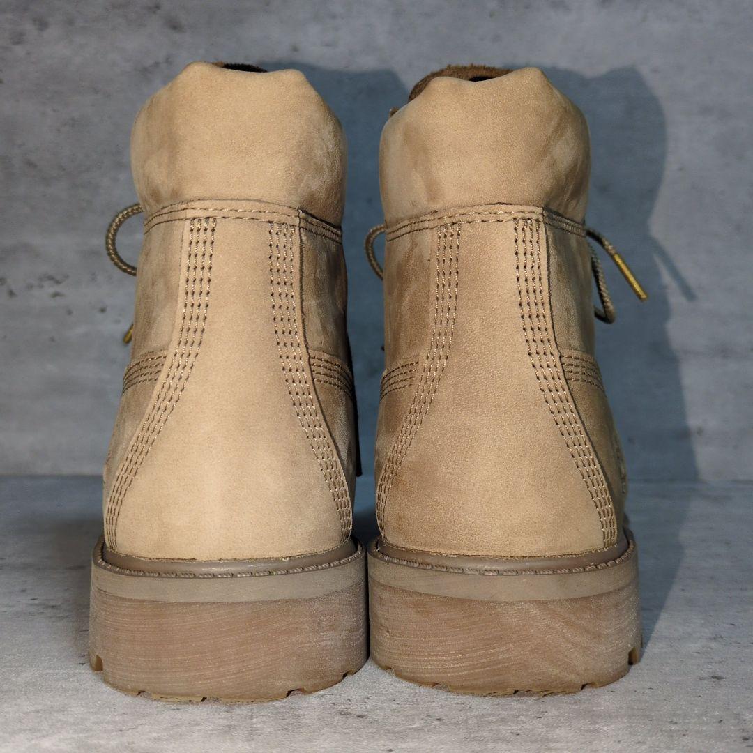 美品✨【Timberland】6インチプレミアムブーツ☆ダークベージュ☆23.5