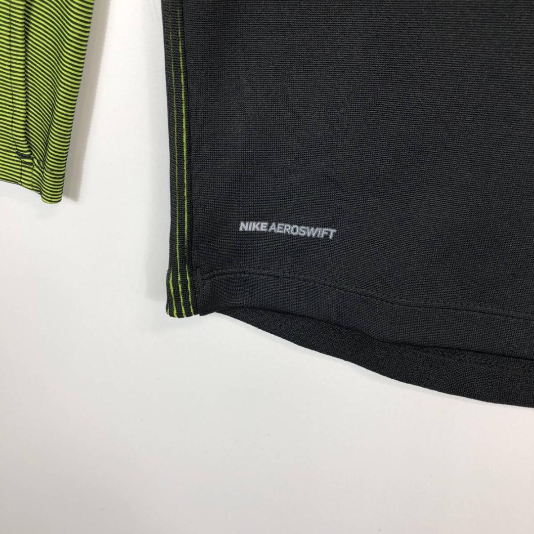 ナイキ エアロスイフト ハーフジップ 長袖Tシャツ 807035 メンズLサイズ