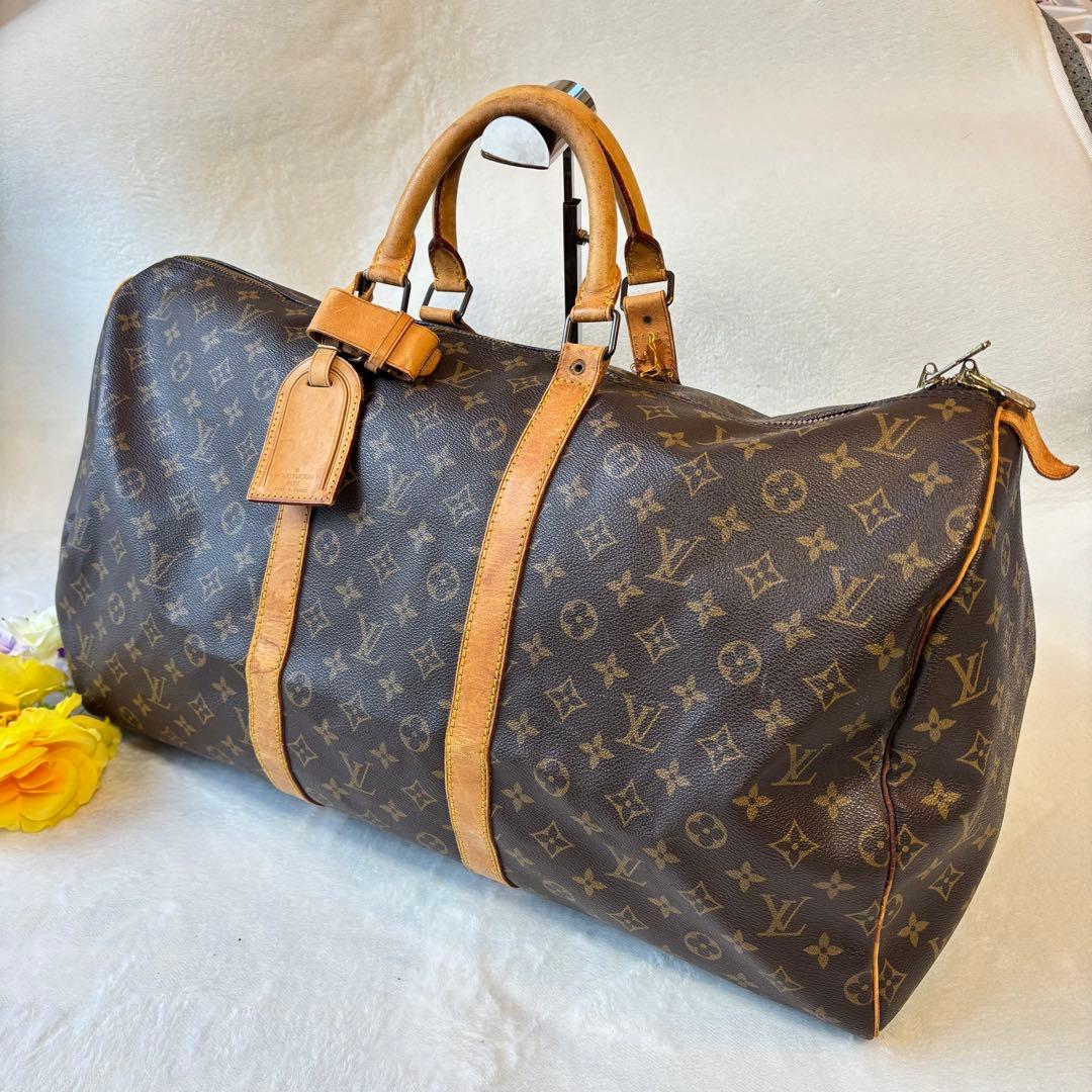 希少✨Louis Vuitton ルイヴィトン　キーポル50 モノグラム　大容量