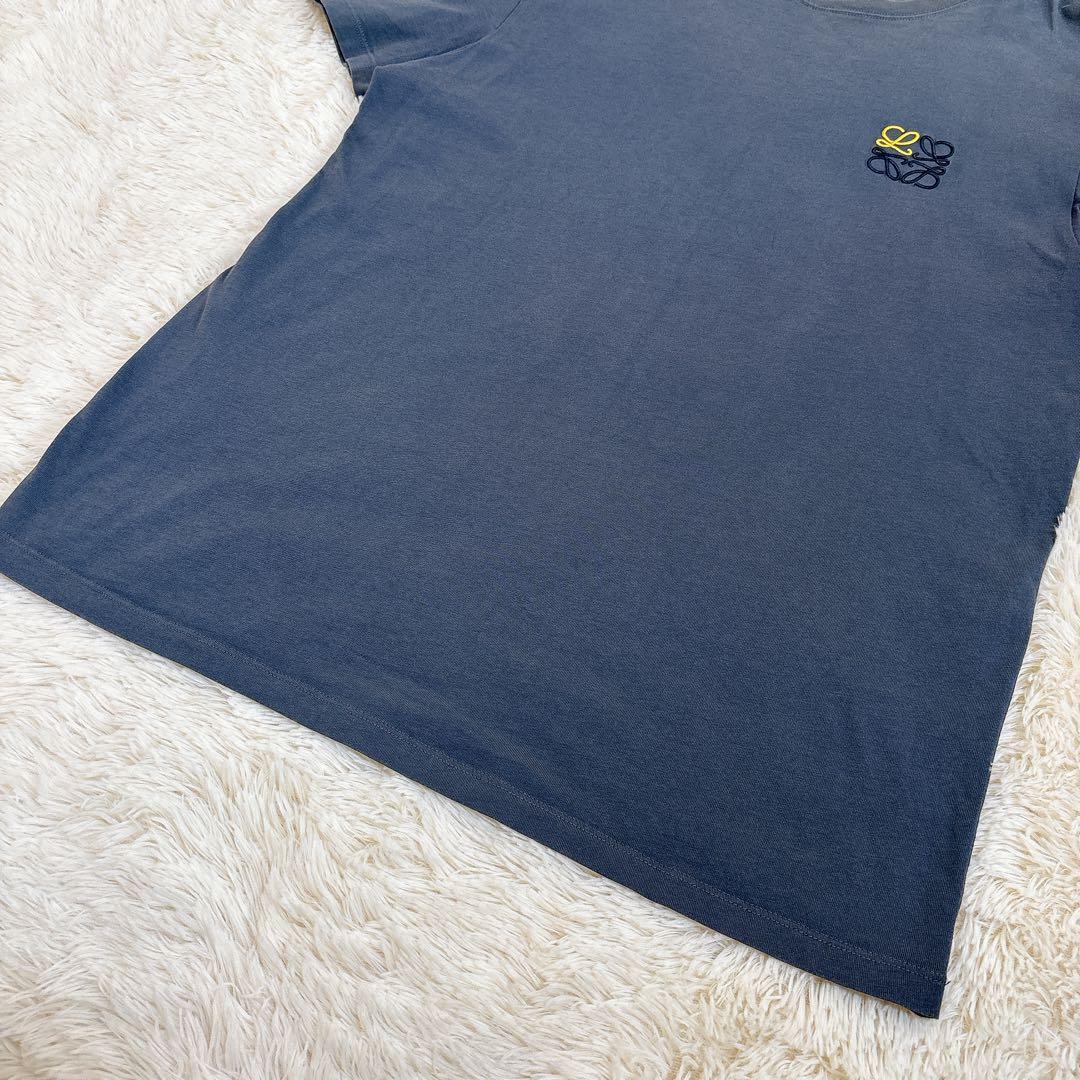 SS23☆ロエベ 刺繍ロゴ カラーブロック クルーネック Tシャツ