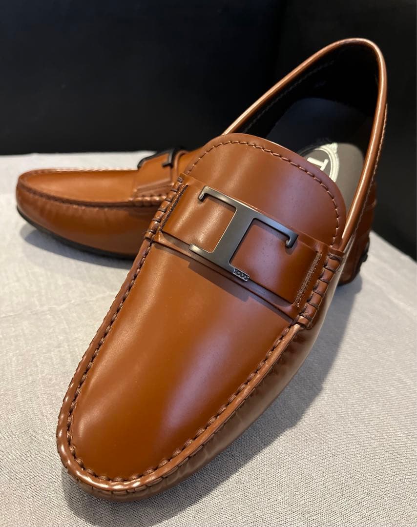 TOD’Sトッズ Tタイムレス シティゴンミーニ レザー ドライ ビングシューズ