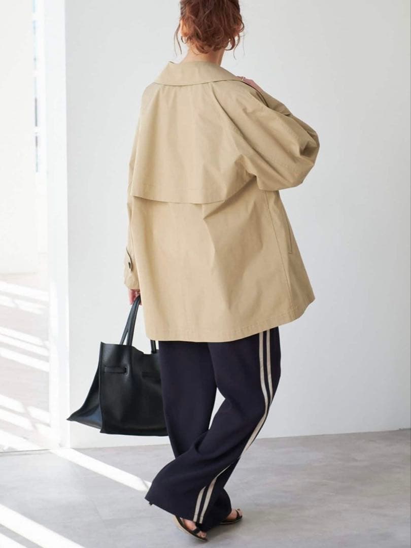 スピックアンドスパン　SpickandSpan C/Pミドル丈トレンチコート
