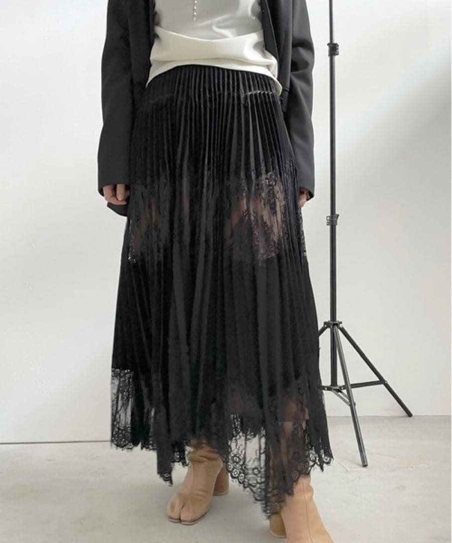 値下げ‼️Ameri VINTAGE レースロングスカート Mサイズ