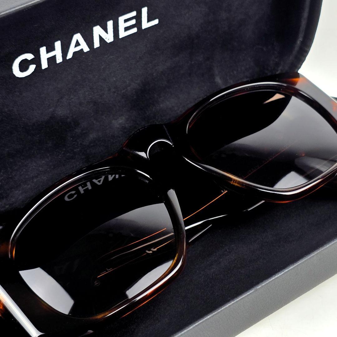 美品 シャネル CHANEL ココマーク マトラッセ サングラス