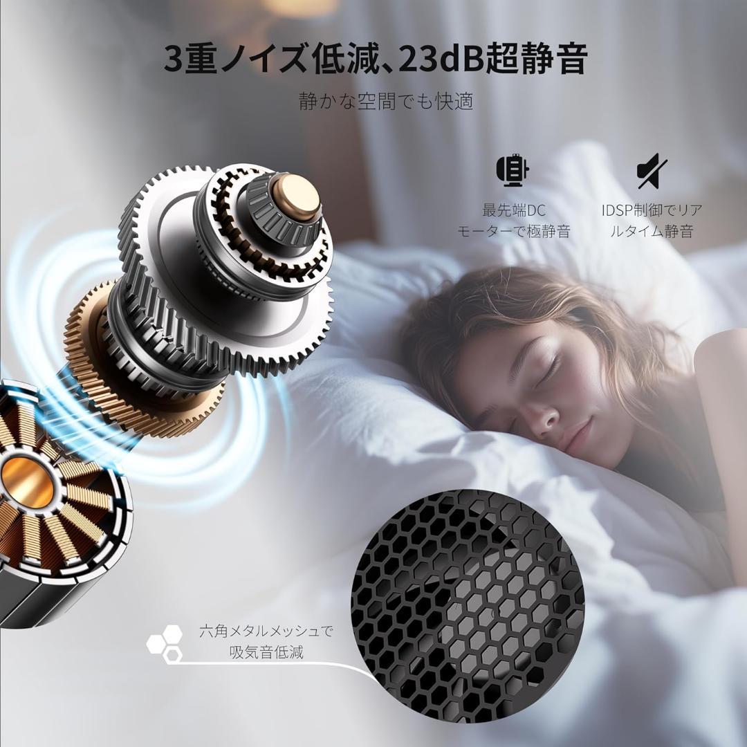 世界初⭐️チタン金属製 サーキュレーター DCモーター 卓上 扇風機 小型 静音
