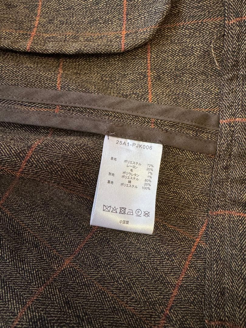 PINUE スリットスリーブジャケット(BROWN)