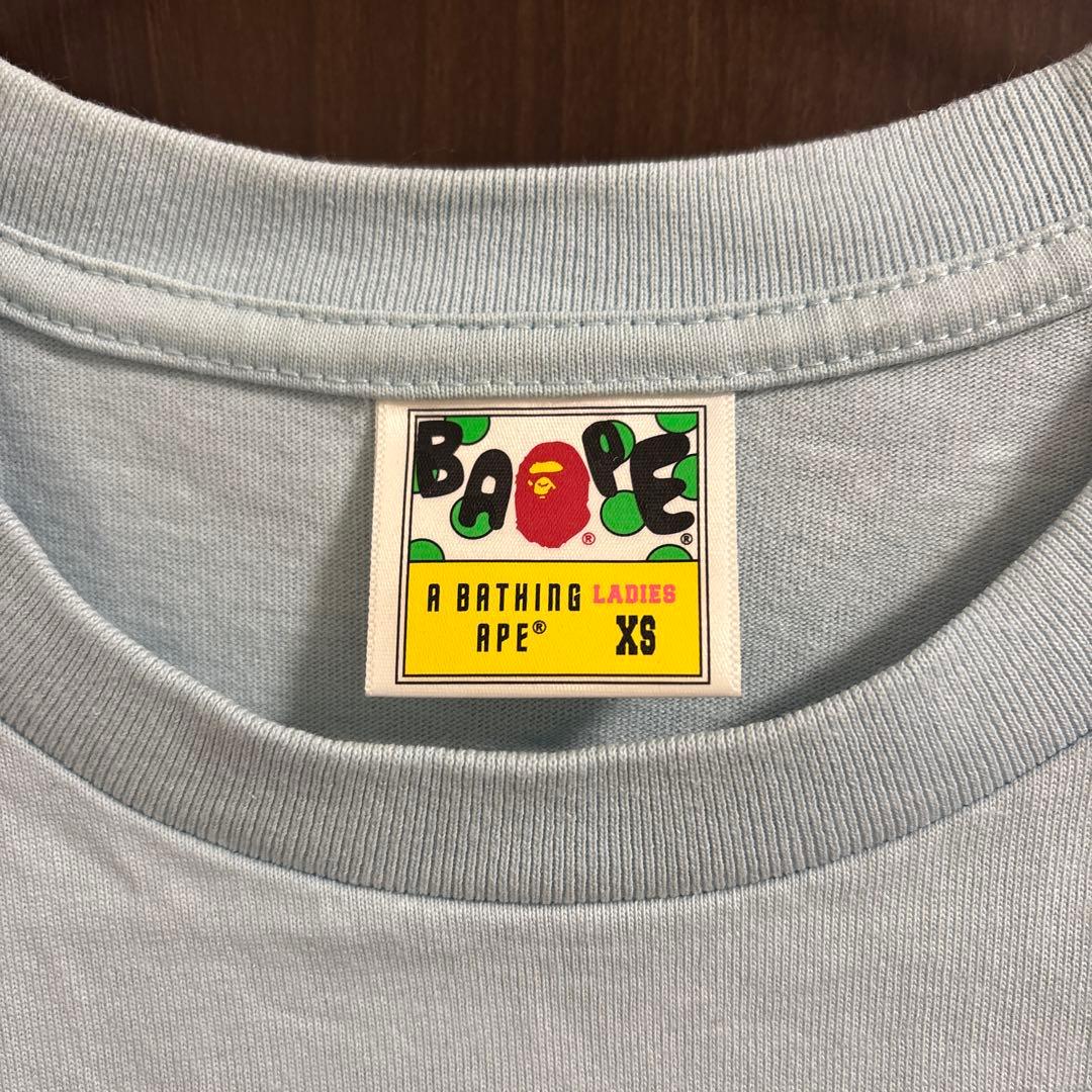 A BATHING APE ライトブルー Tシャツ XS