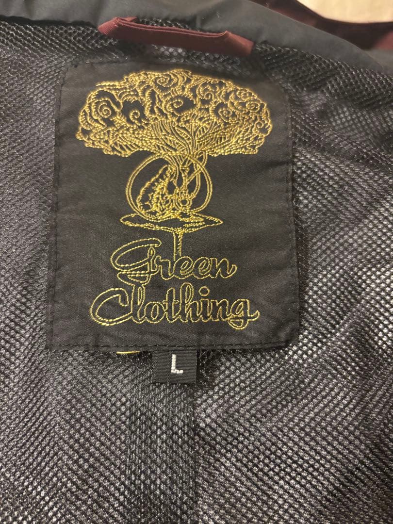 GREENCLOTHING 24/25 フリージャケット/マルーン/サイズL
