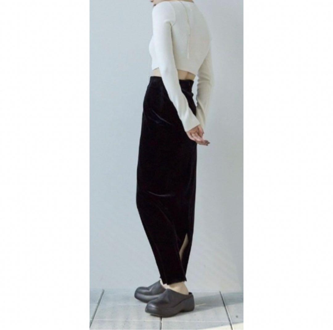 todayful ペンシルベロアスカート