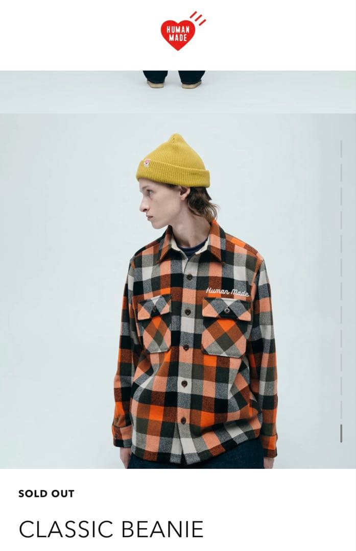 完売 新品未使用 HUMAN MADE CLASSIC BEANIE ブラック
