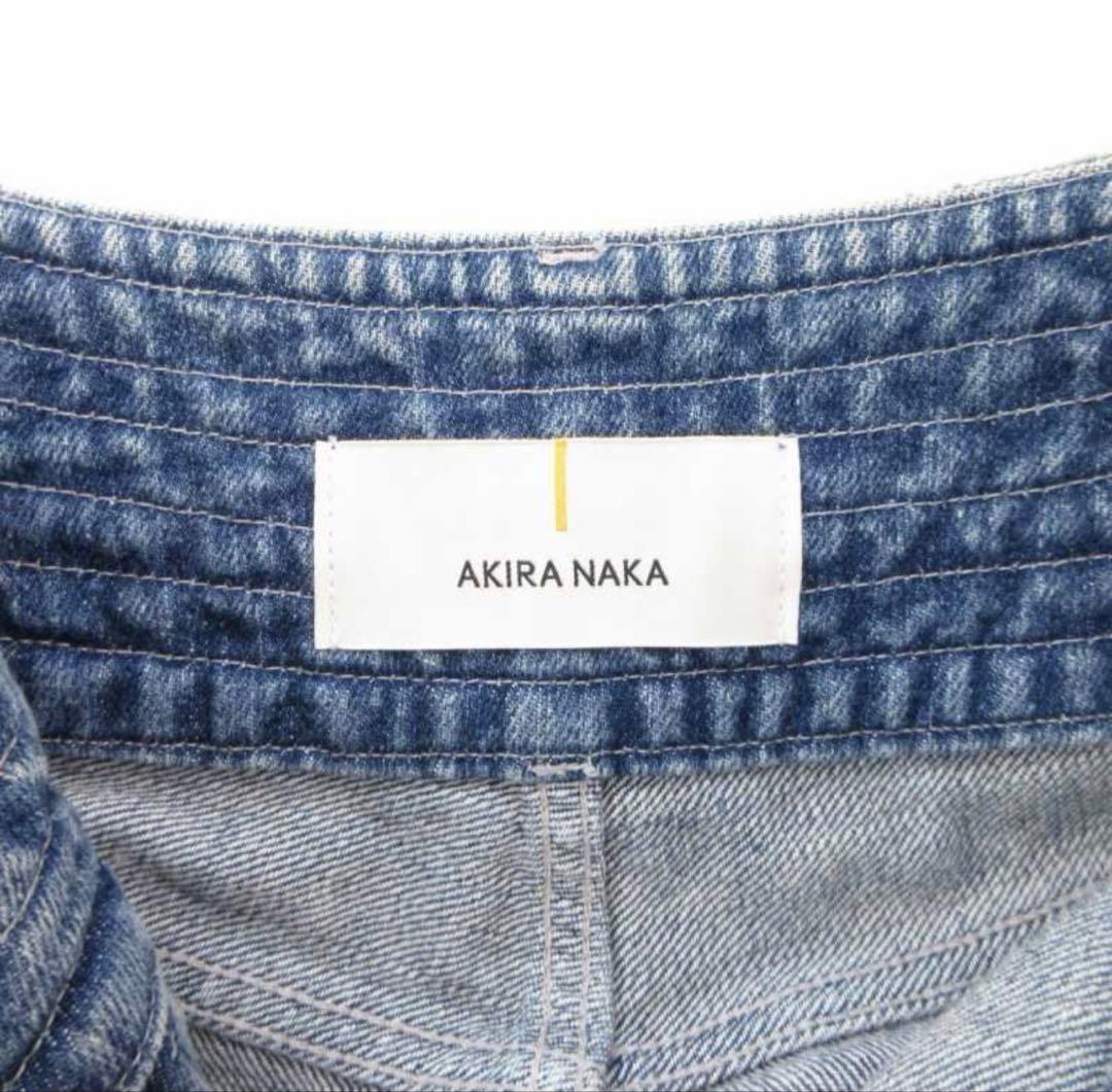 AKIRA NAKA アキラナカ　slide panel denim skirt