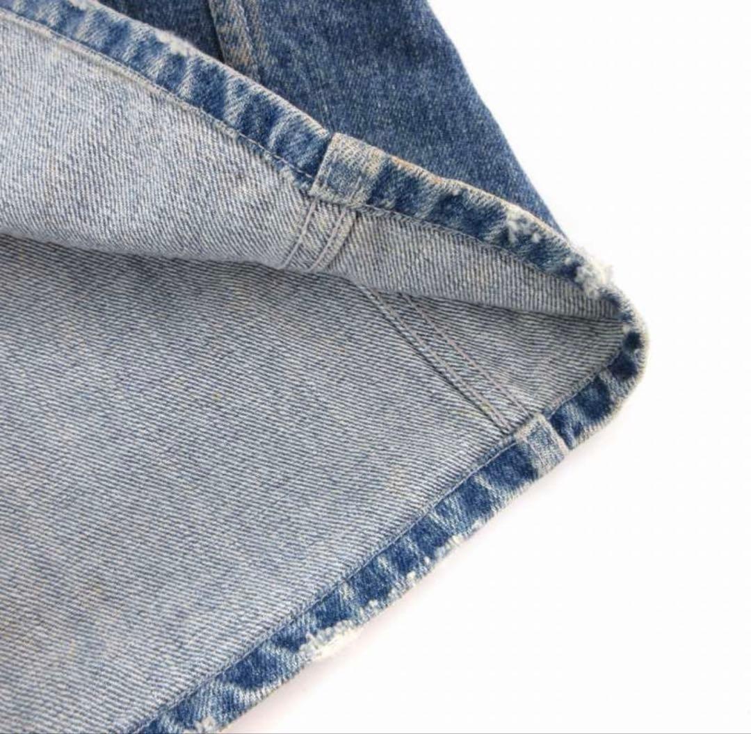 AKIRA NAKA アキラナカ　slide panel denim skirt