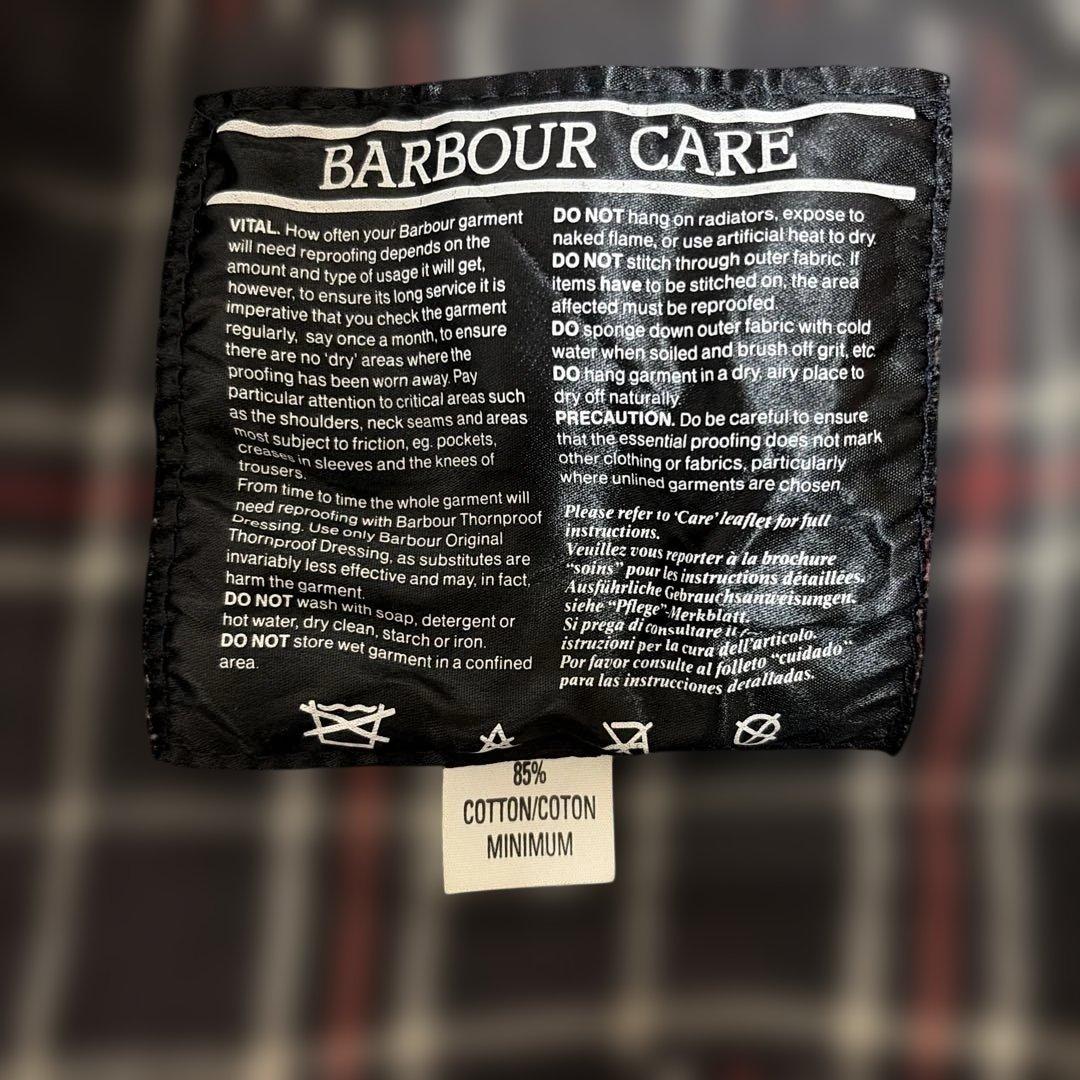 80s 希少 4ポケット Barbour Bedale 36 ネイビー バブアー