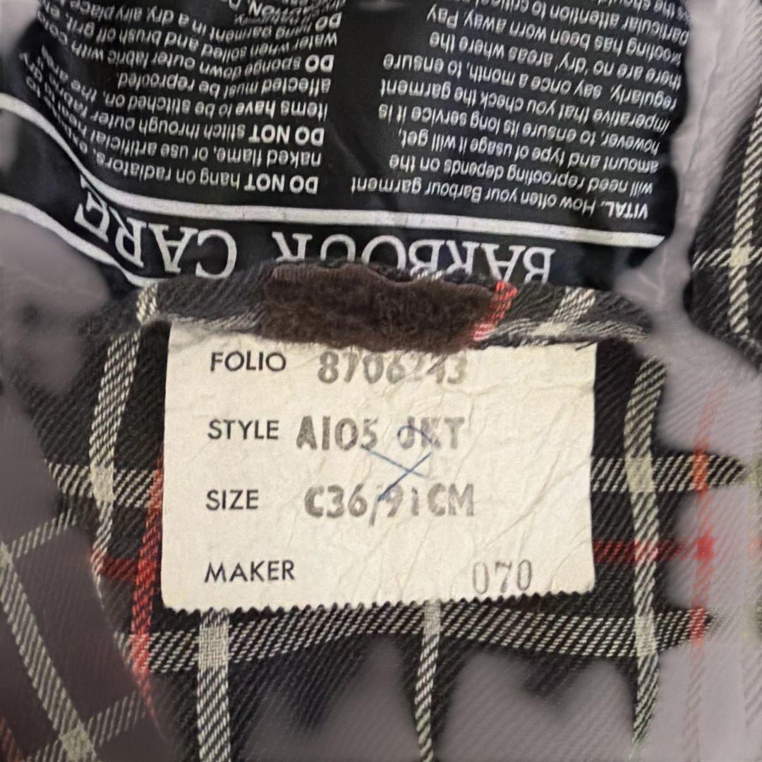 80s 希少 4ポケット Barbour Bedale 36 ネイビー バブアー