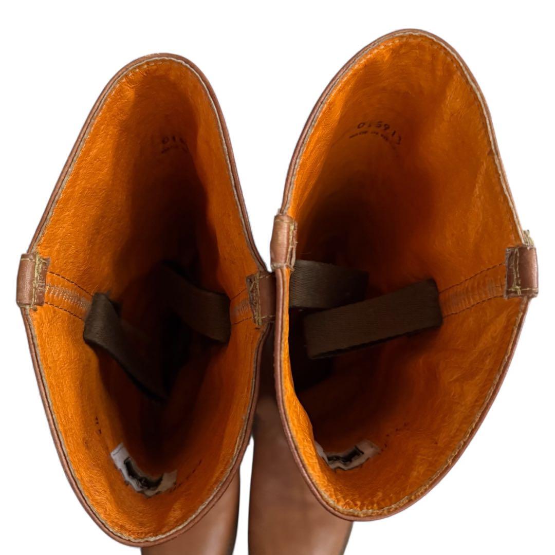 希少 ヴィンテージ FRYE レザーロングブーツ キャメル ウエスタン 24cm