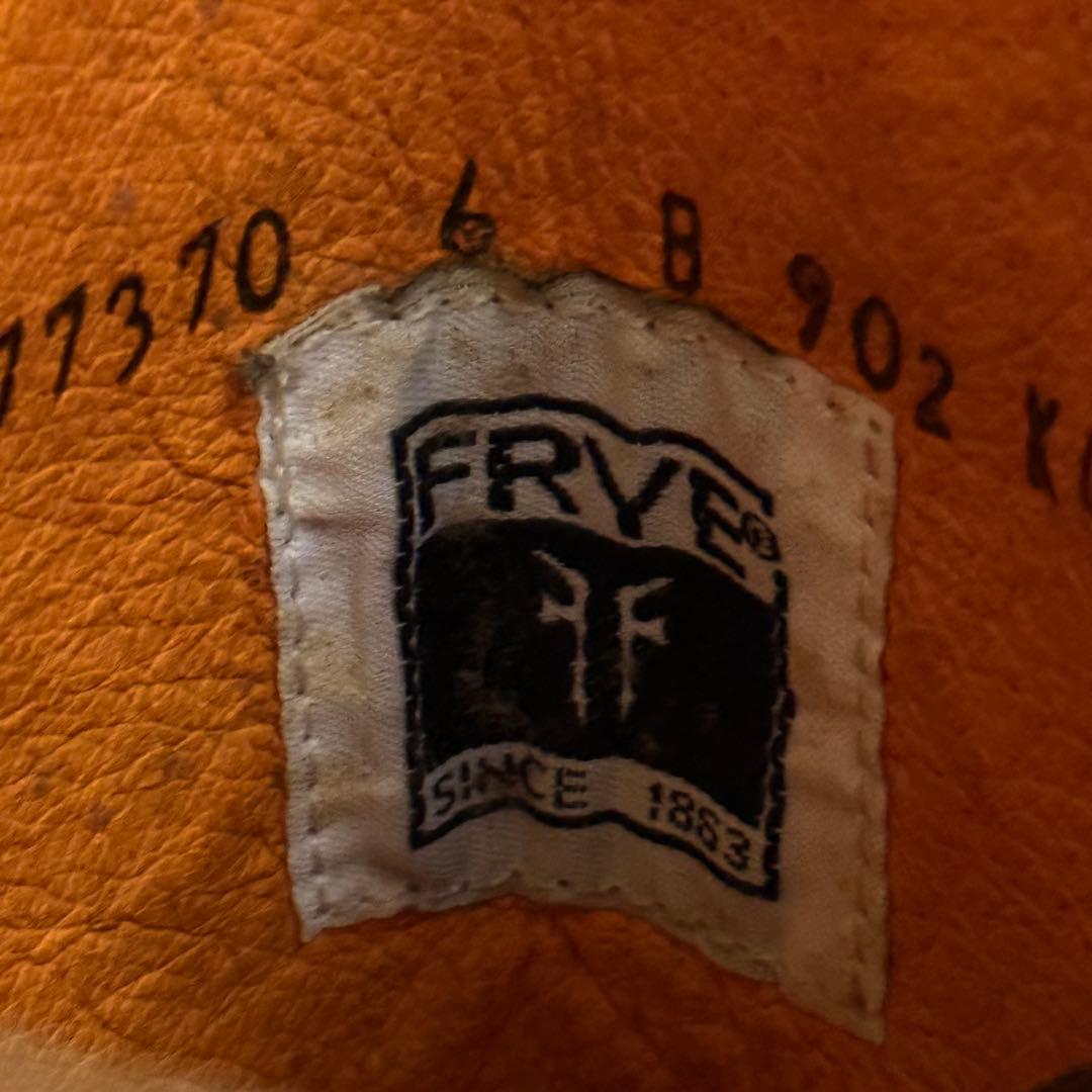 希少 ヴィンテージ FRYE レザーロングブーツ キャメル ウエスタン 24cm