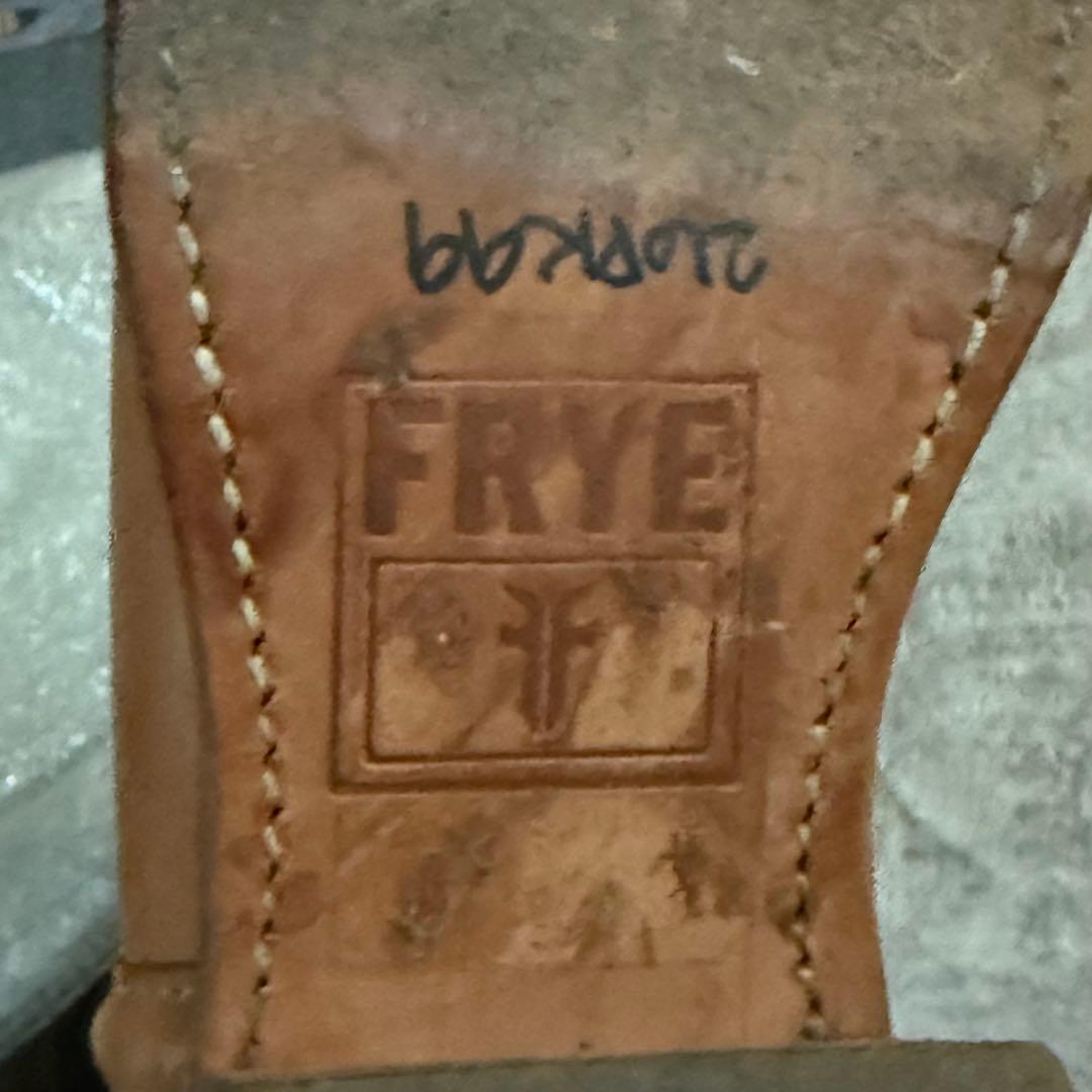 希少 ヴィンテージ FRYE レザーロングブーツ キャメル ウエスタン 24cm