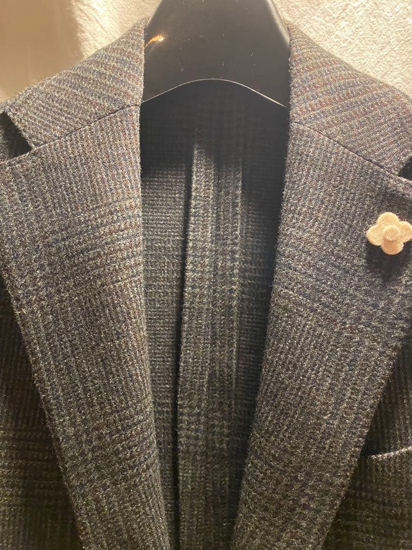 Lardini チェック柄 テーラードジャケット