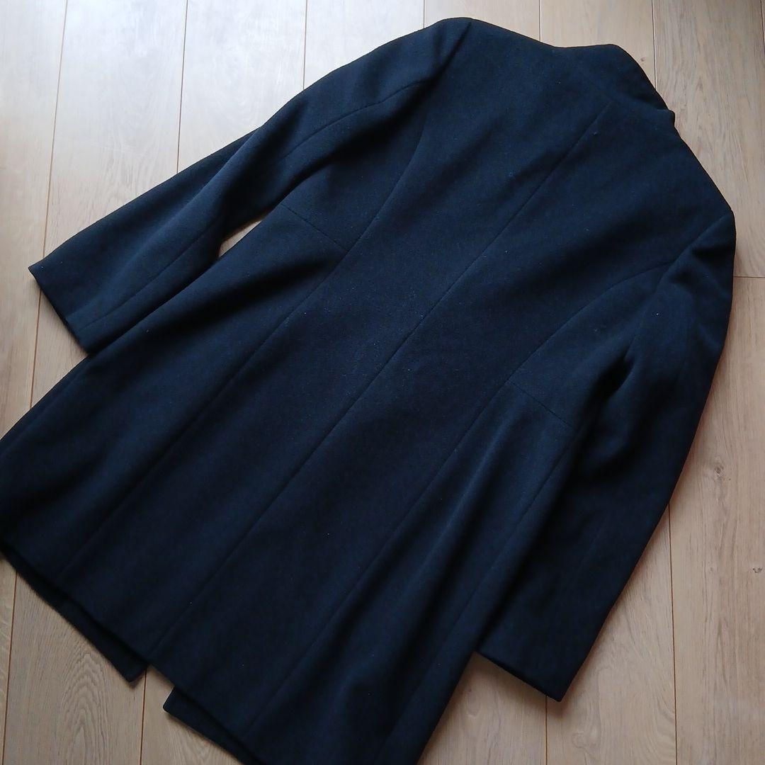 DAKS ロングコート サイズ40 ダークブルー