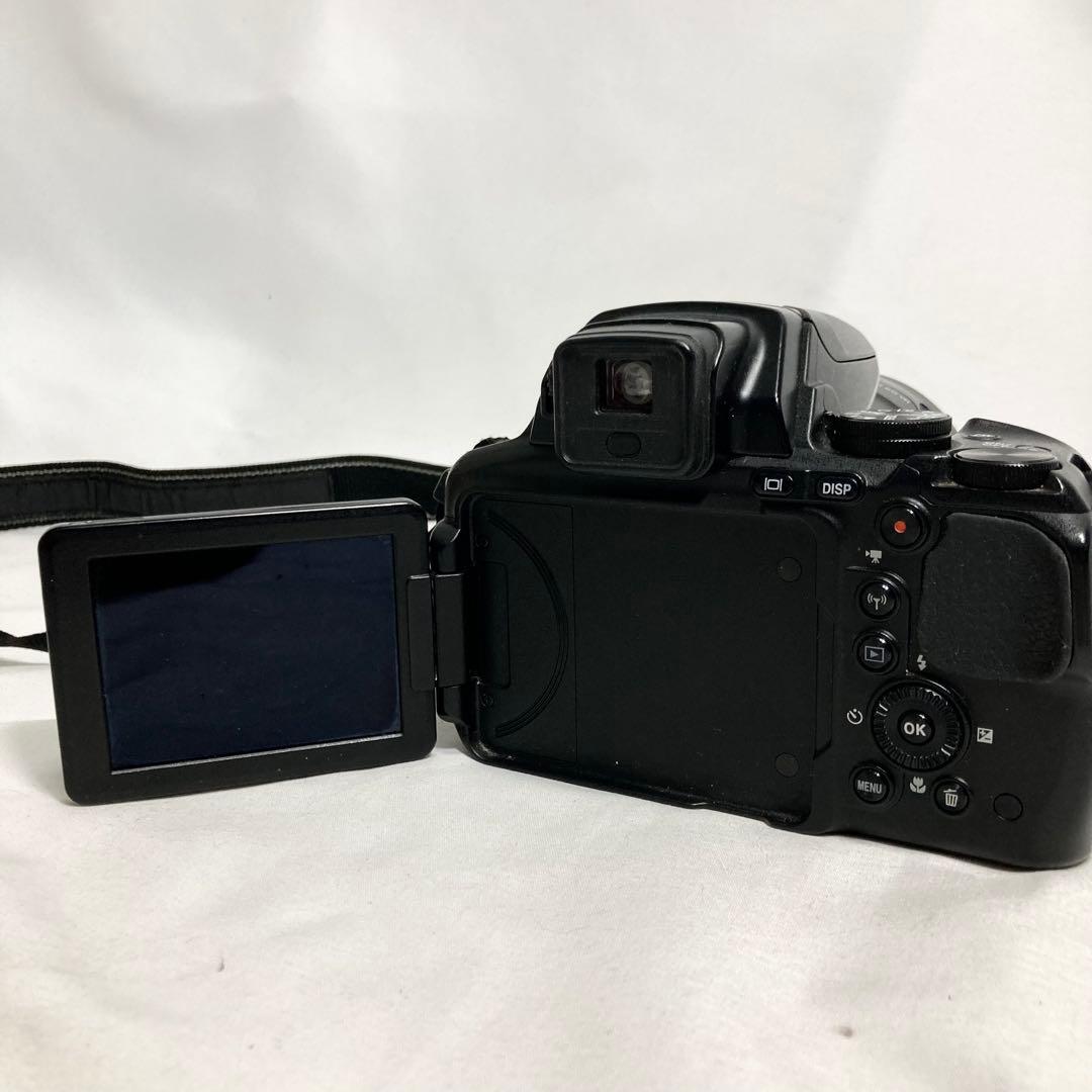 ニコン COOLPIX P900 ロゴ ストラップ 一眼レフ カメラ 黒 写真