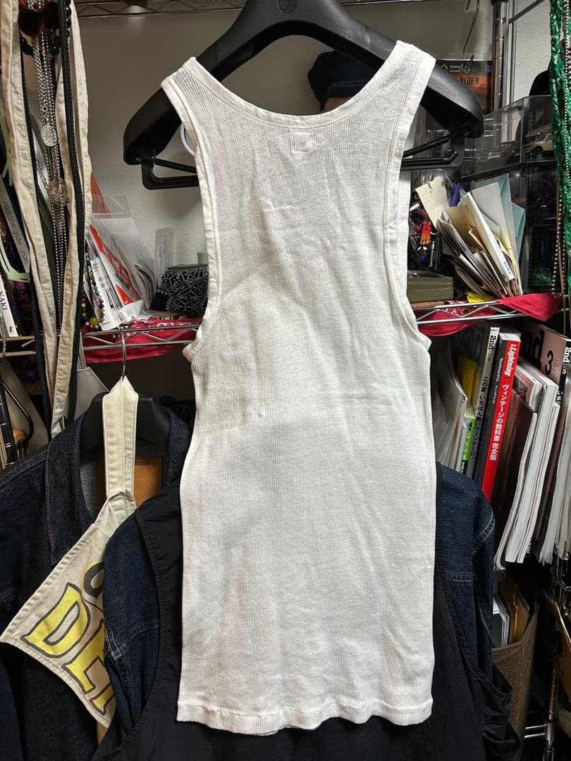 40s- 50s ビンテージ　Hanes ホワイト タンクトップ