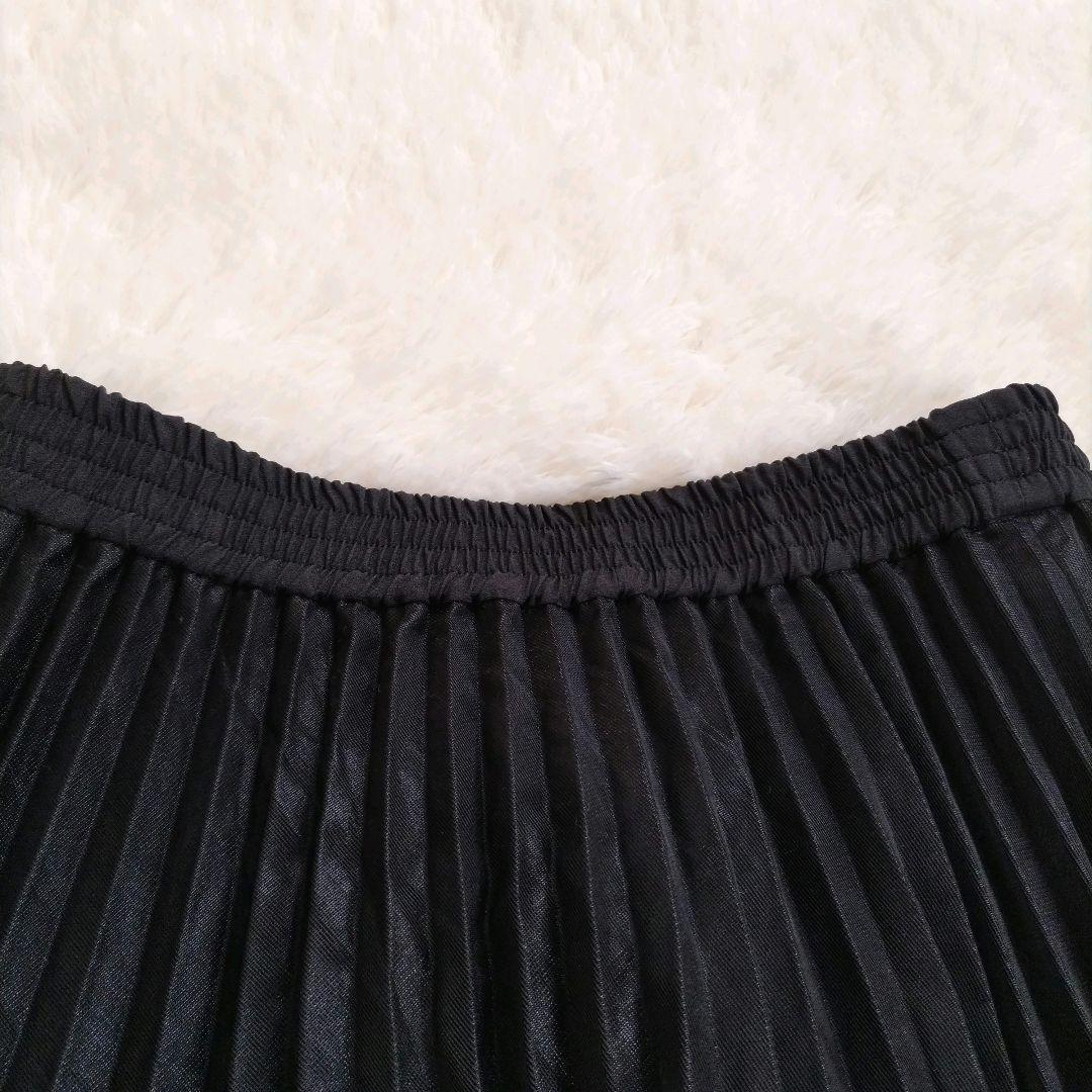 新品タグ付✨ダイアグラム　シアーラメプリーツスカート　ブラック