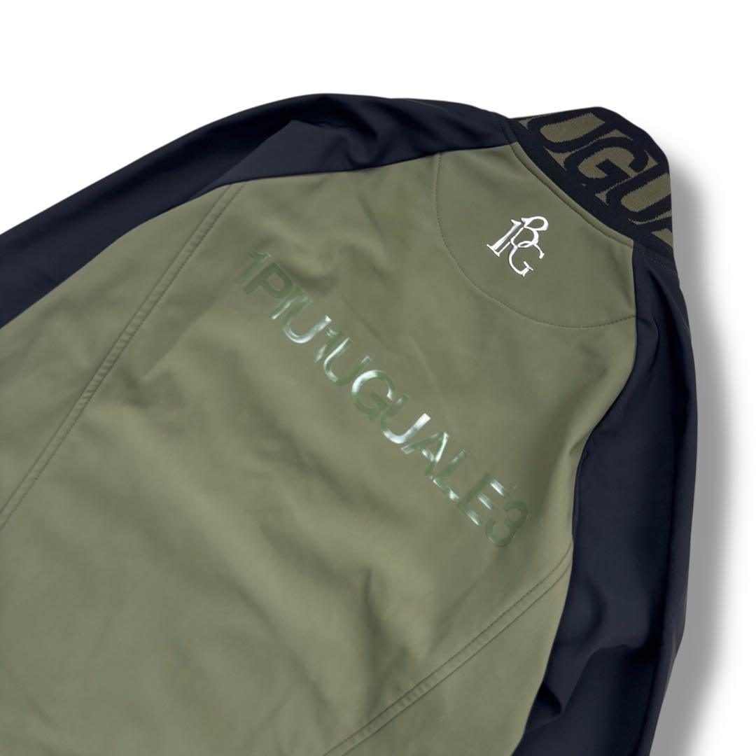 美品 1PIU1UGUALE3 GOLF パデッドジップ ブルゾン V ロゴ L