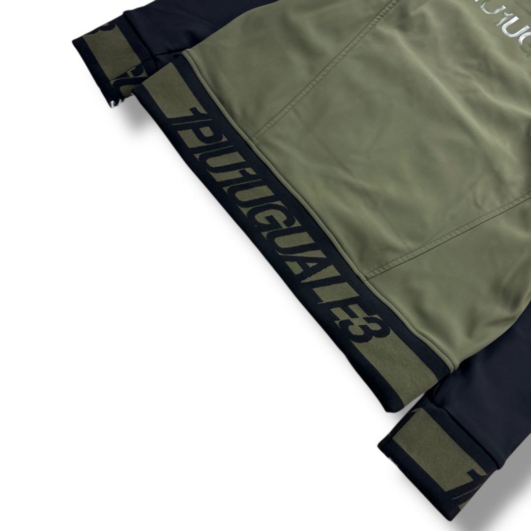 美品 1PIU1UGUALE3 GOLF パデッドジップ ブルゾン V ロゴ L