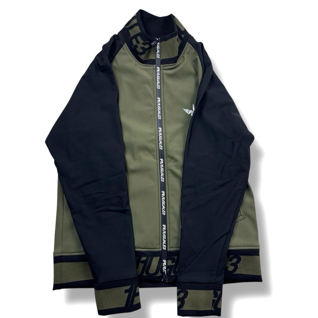 美品 1PIU1UGUALE3 GOLF パデッドジップ ブルゾン V ロゴ L