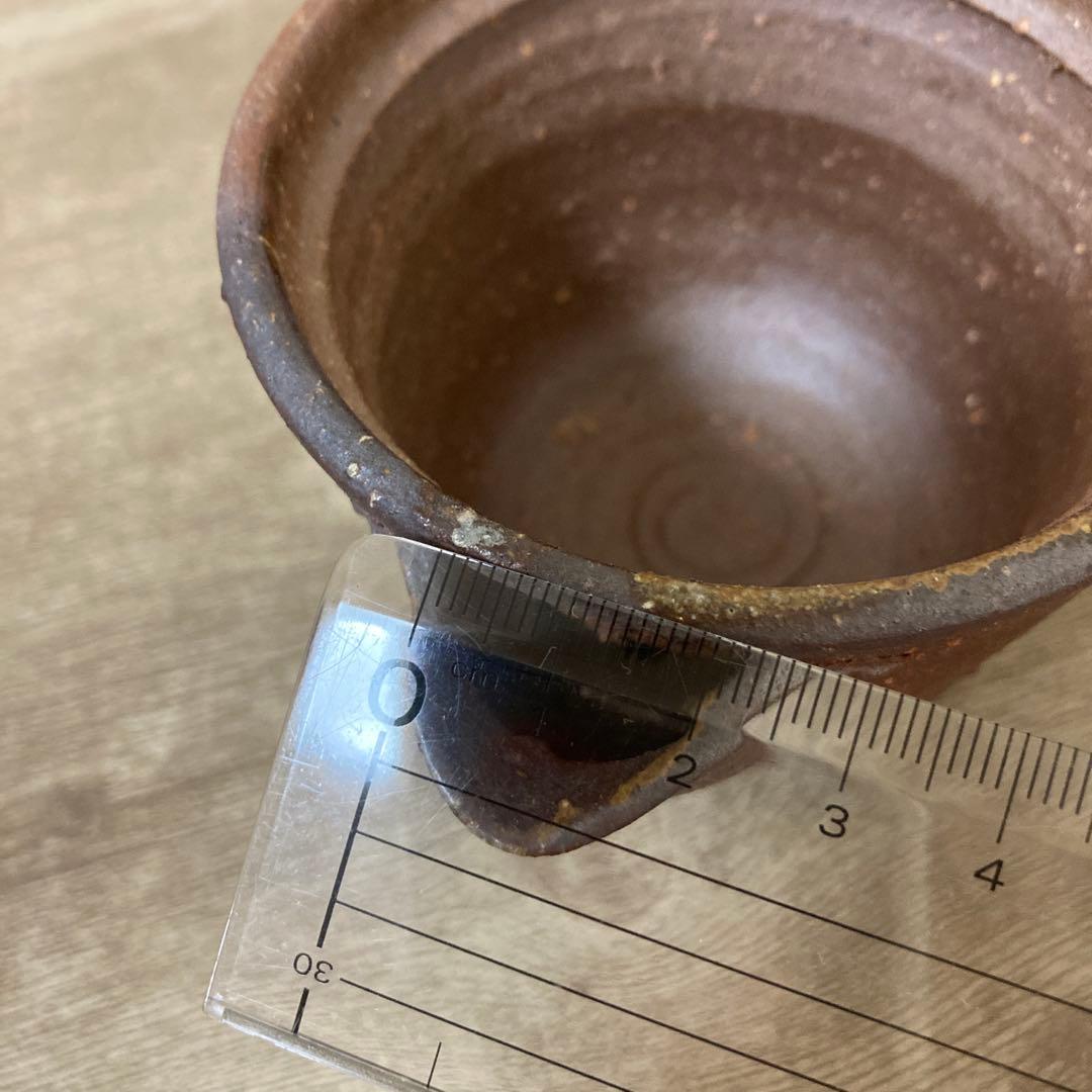 備前焼　茶器揃え　宝瓶　湯冷まし　茶碗　作家物　在銘