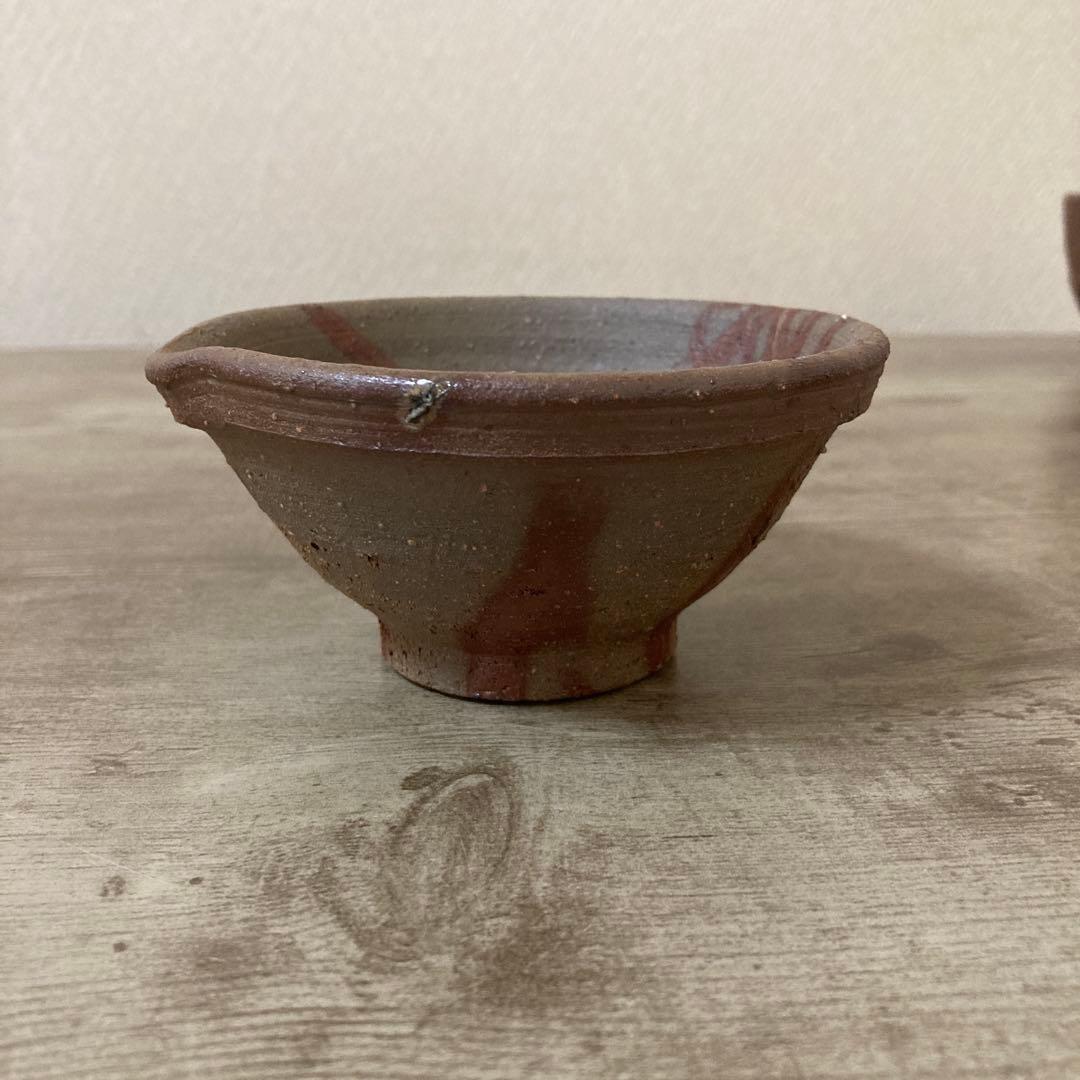 備前焼　茶器揃え　宝瓶　湯冷まし　茶碗　作家物　在銘