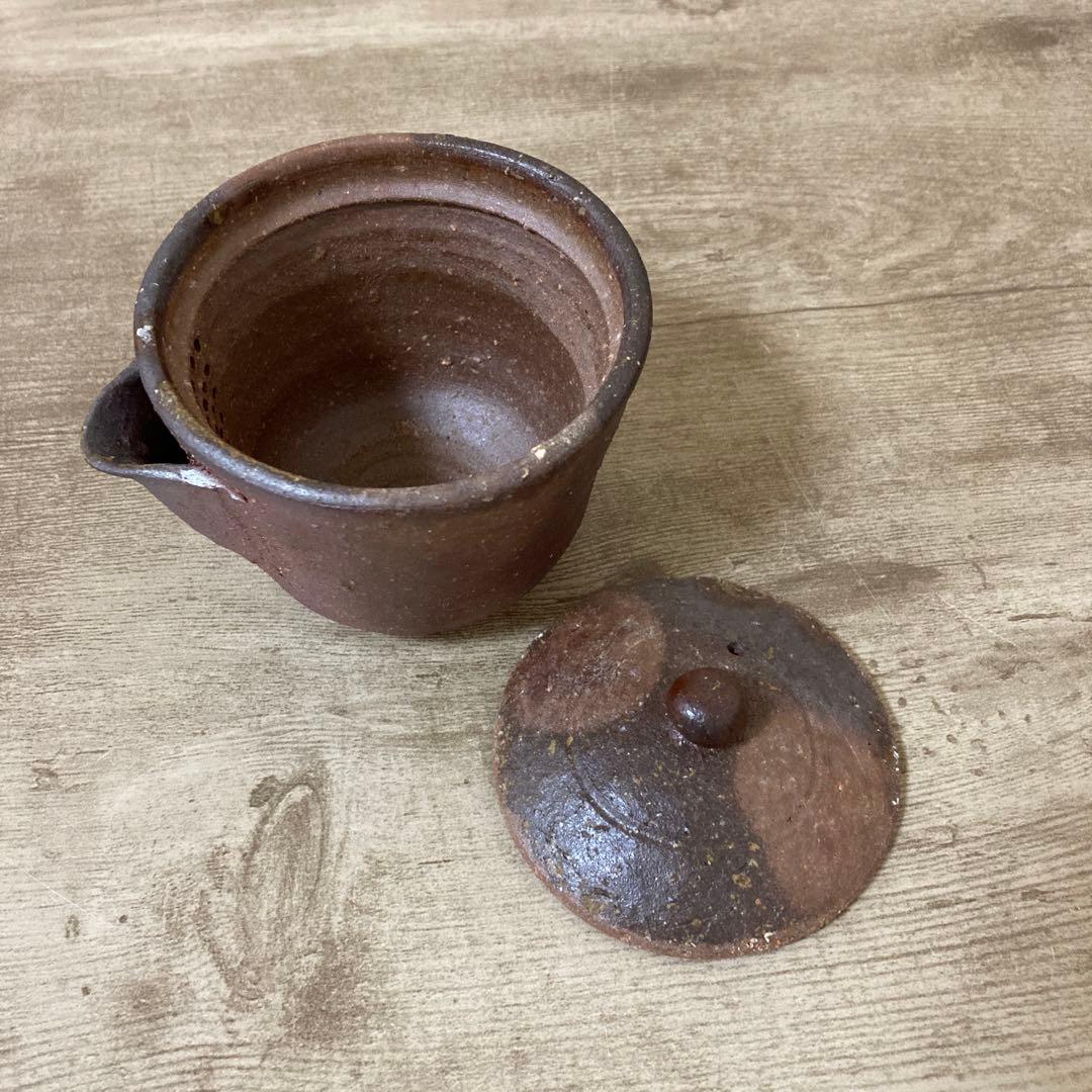 備前焼　茶器揃え　宝瓶　湯冷まし　茶碗　作家物　在銘