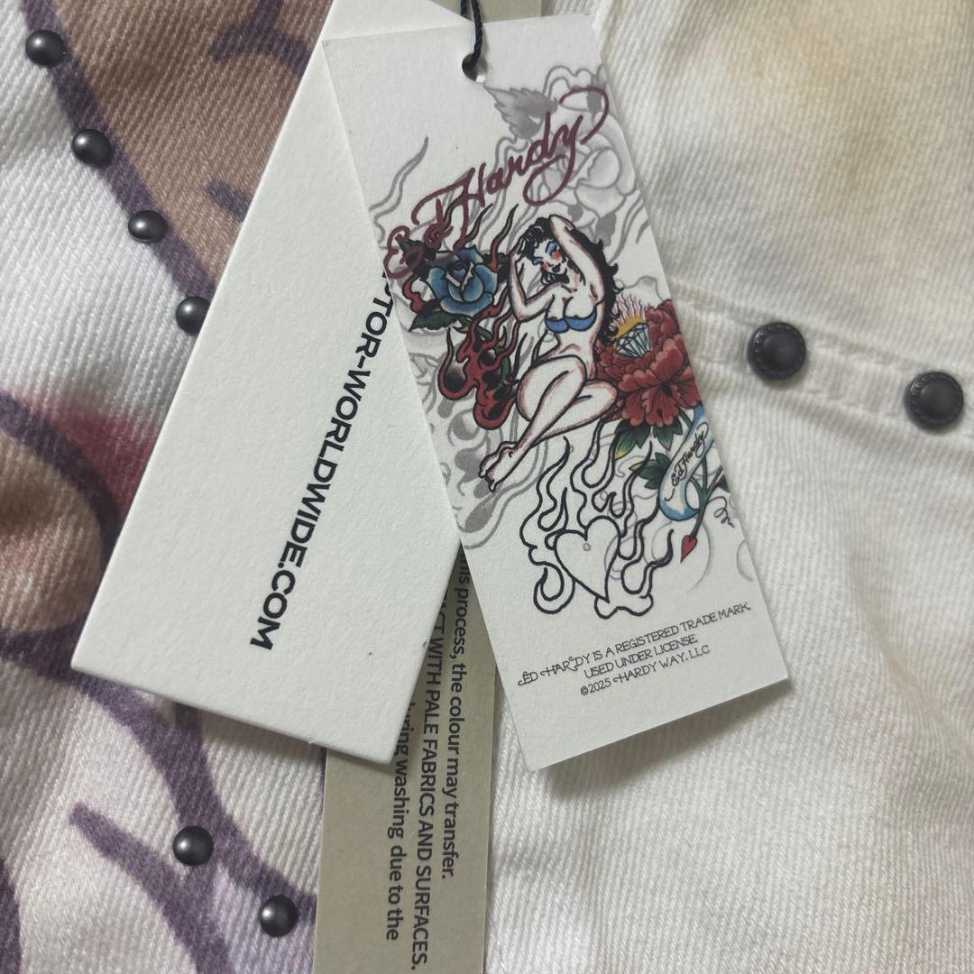Sculptor × Ed Hardy クラックドエンジェルデニム