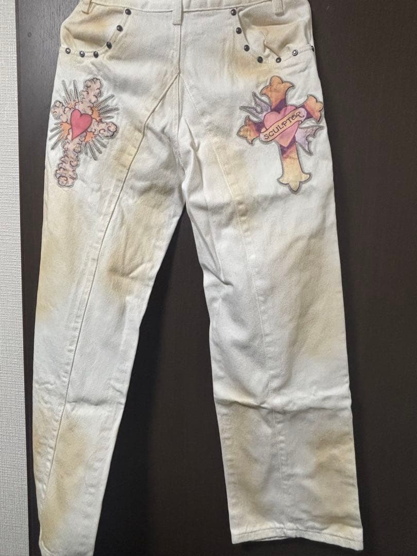Sculptor × Ed Hardy クラックドエンジェルデニム