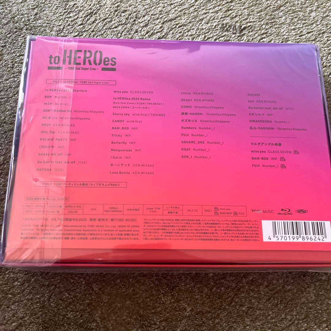 to HEROes ~TOBE 2nd Super Live~初回生産限定盤