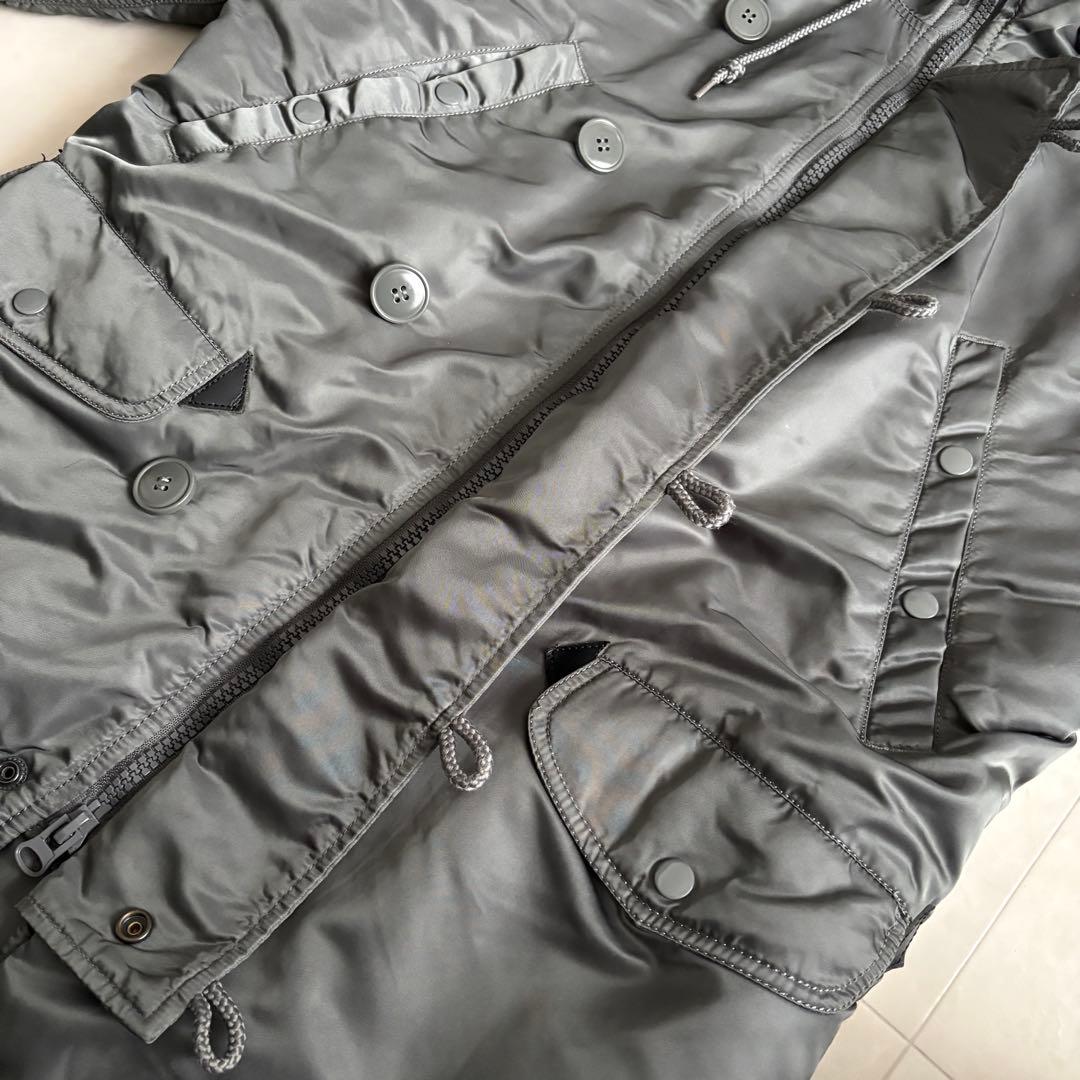 Alpha Industries N-3B フライトジャケット S グレー大きめ