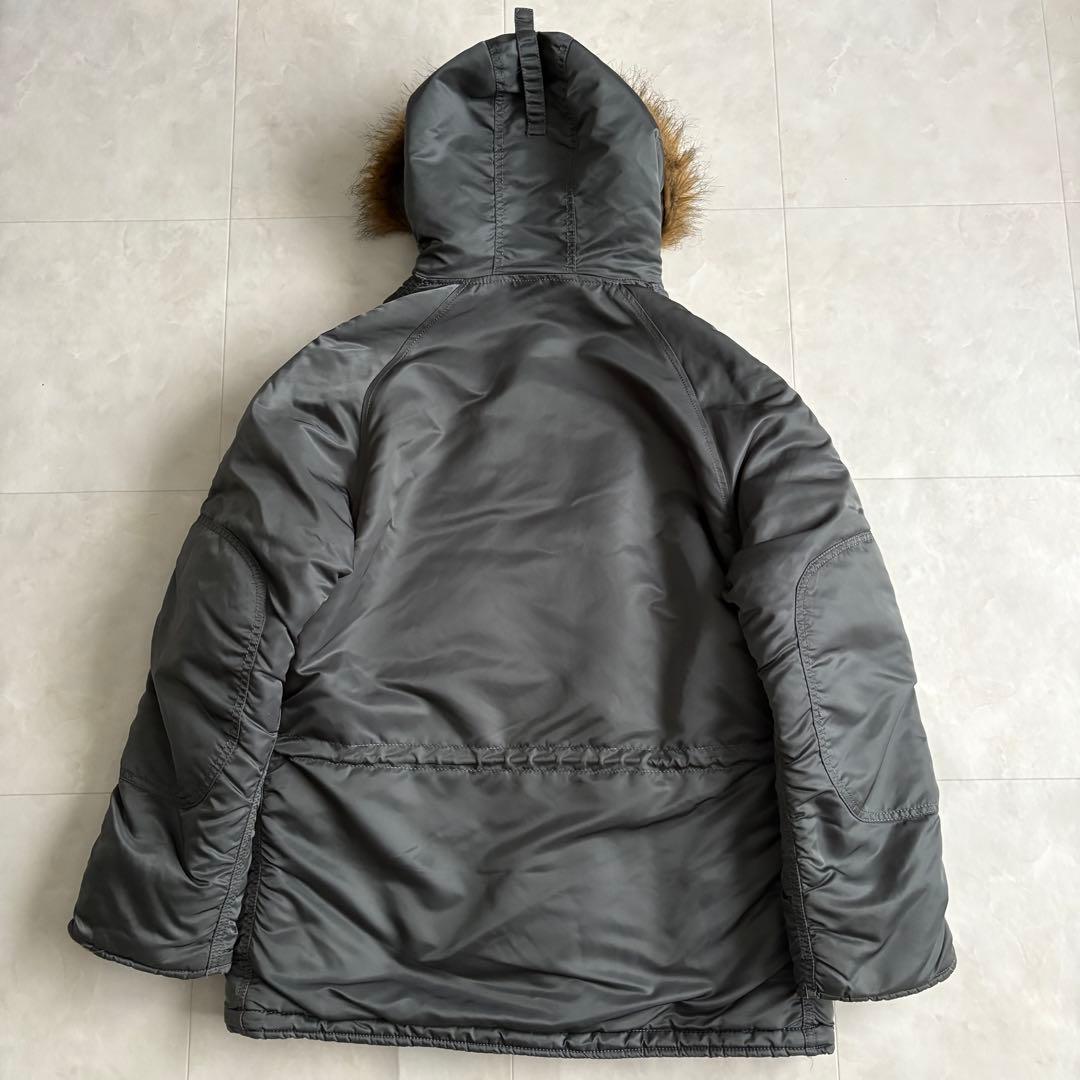 Alpha Industries N-3B フライトジャケット S グレー大きめ