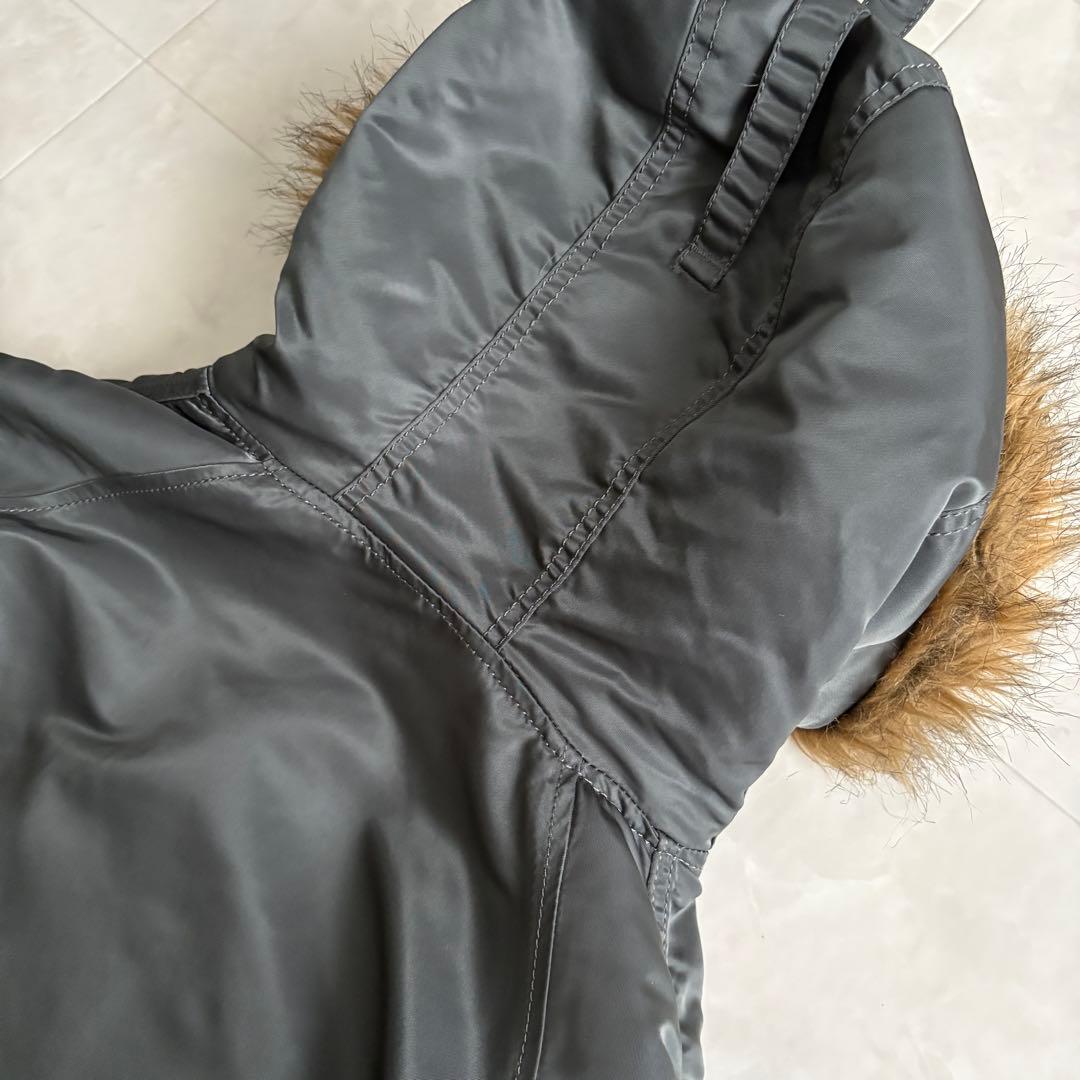 Alpha Industries N-3B フライトジャケット S グレー大きめ