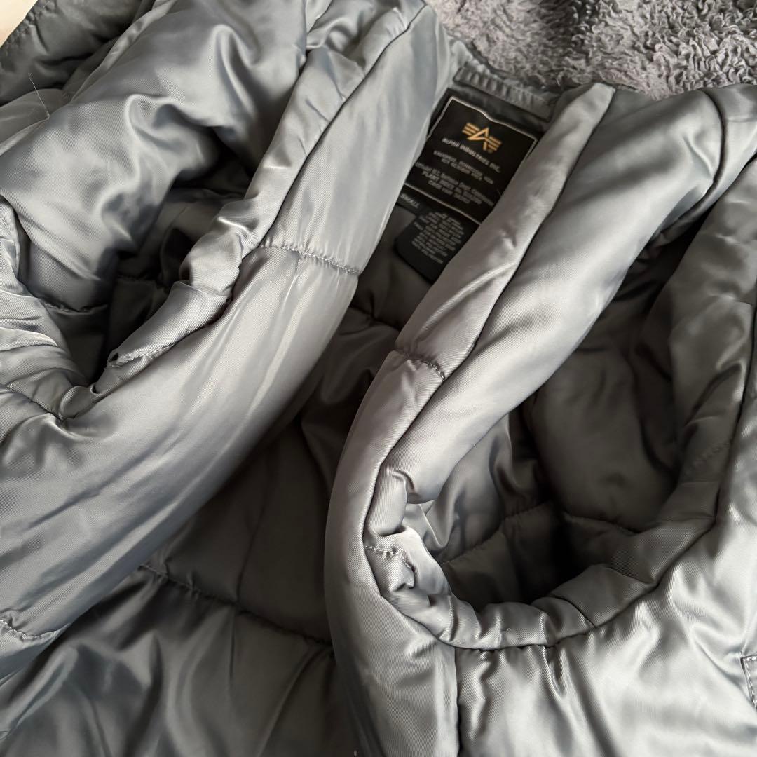Alpha Industries N-3B フライトジャケット S グレー大きめ