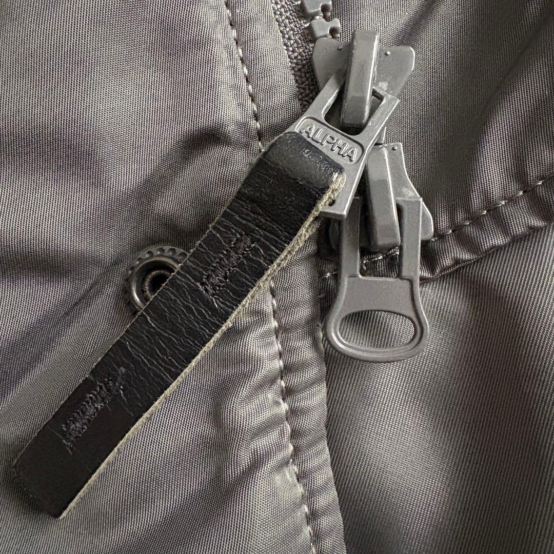 Alpha Industries N-3B フライトジャケット S グレー大きめ