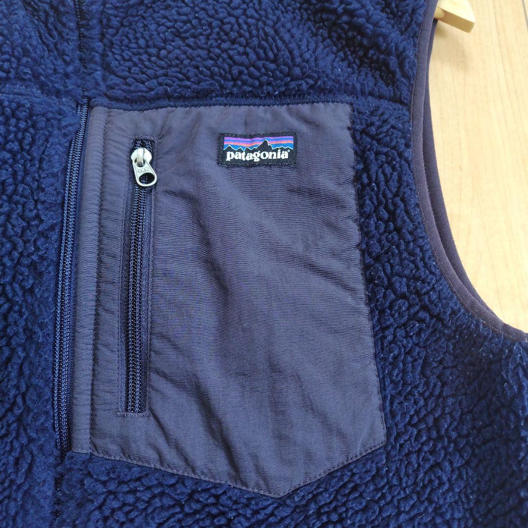 patagonia フリースベスト M ネイビー