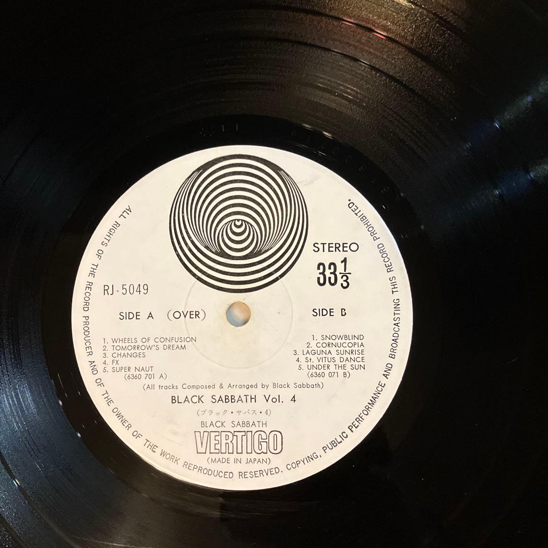 Black Sabbath Vol 4 レコード　LP RJ-5049