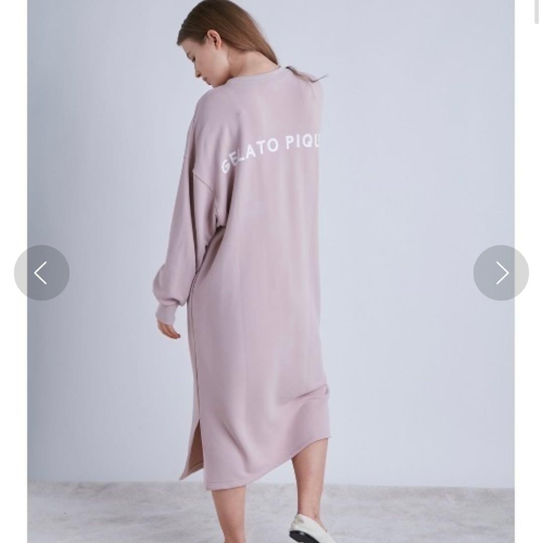 新品未使用✨gelato pique ワンピース ルームウェア ロゴスウェット