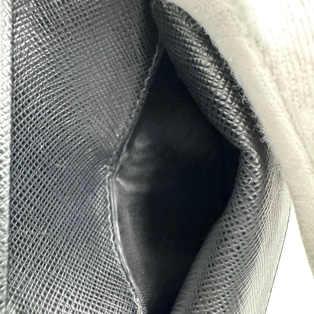 【美品】PRADA プラダ サフィアーノメタル 二つ折り財布 1MV204 三角