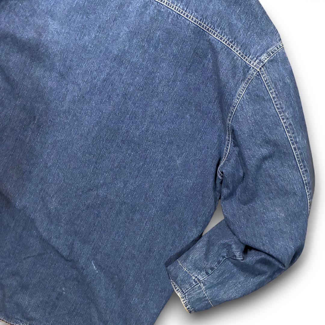 vintage OLD NAVY デニム カバーオール コーデュロイ襟 チェック
