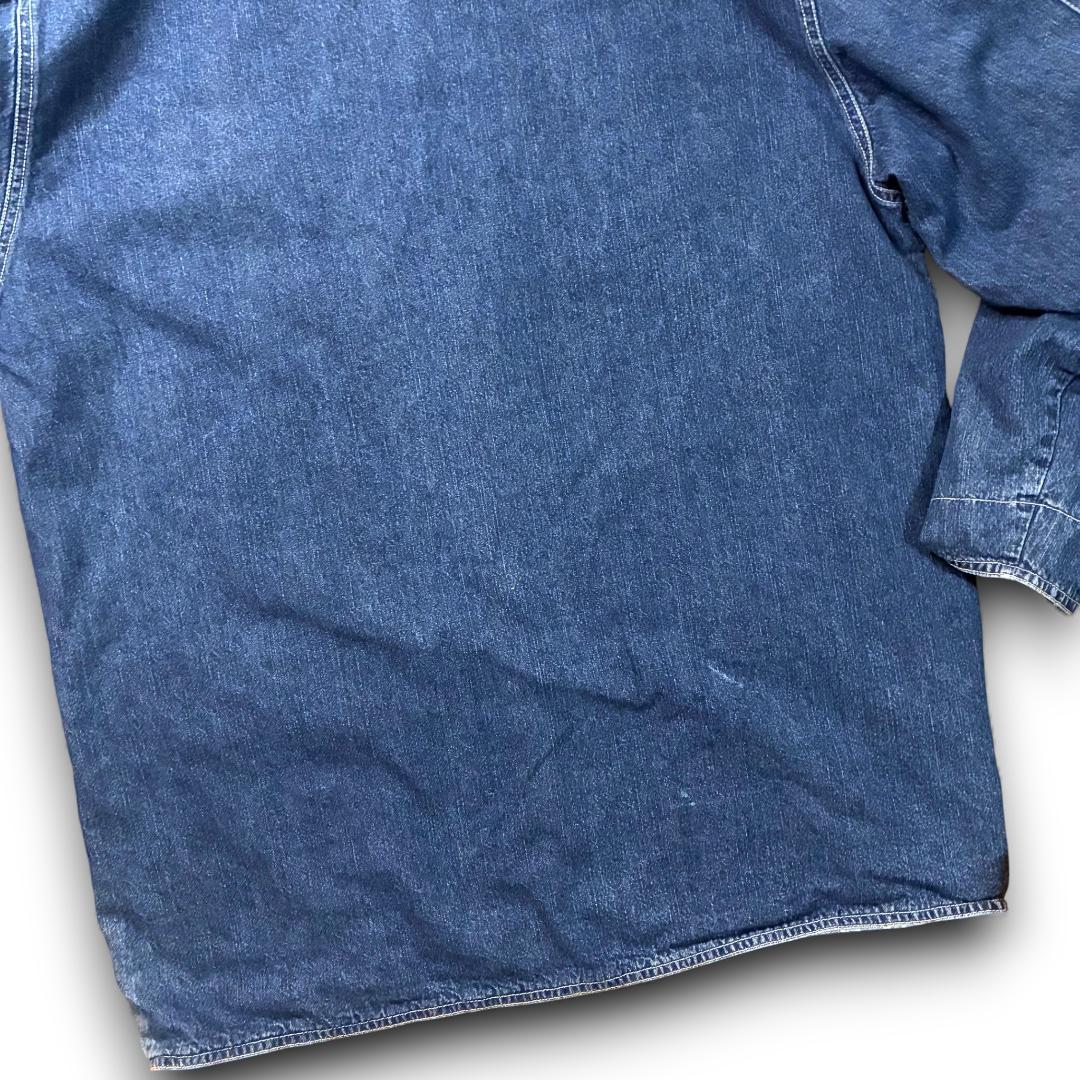 vintage OLD NAVY デニム カバーオール コーデュロイ襟 チェック