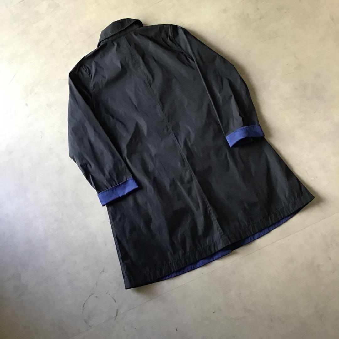 【美品】MACKINTOSH ステンカラーコート　リバーシブル　ネイビー